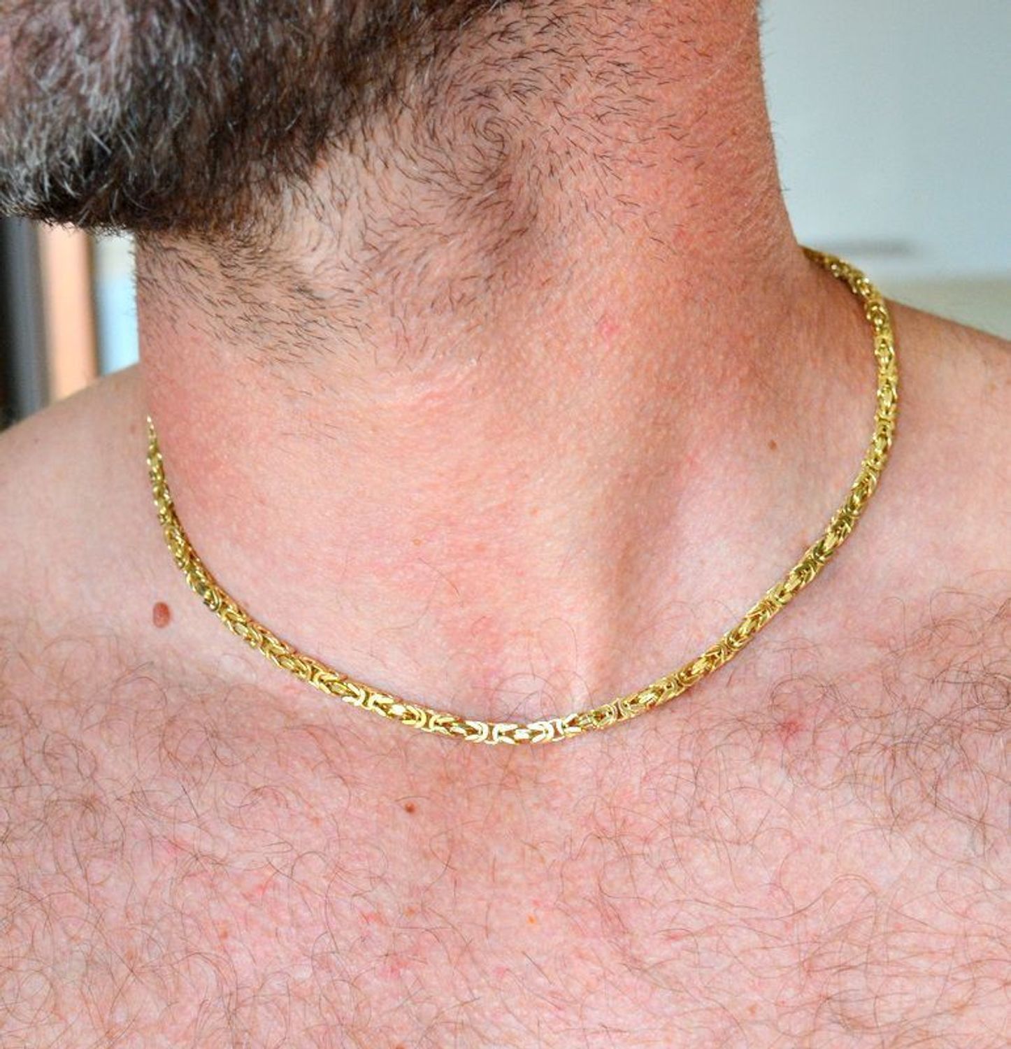 Łańcuszek męski srebrny splot typ królewski 3,8 mm pokryty złotem DIA-LAN-11894-925 3,8mm (2).jpg